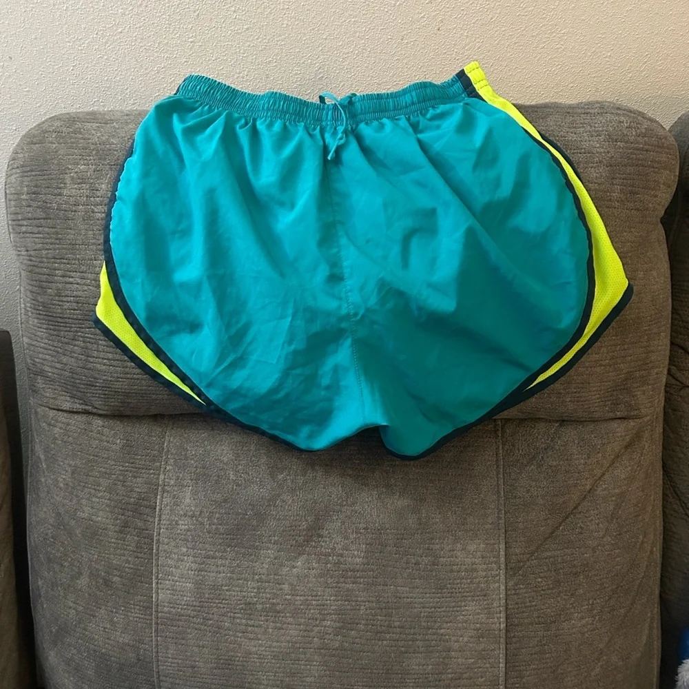 Nike 2 pair of Shorts, Dri-fit, teal, small and light blue, Xsmall - Picture 3 of 12